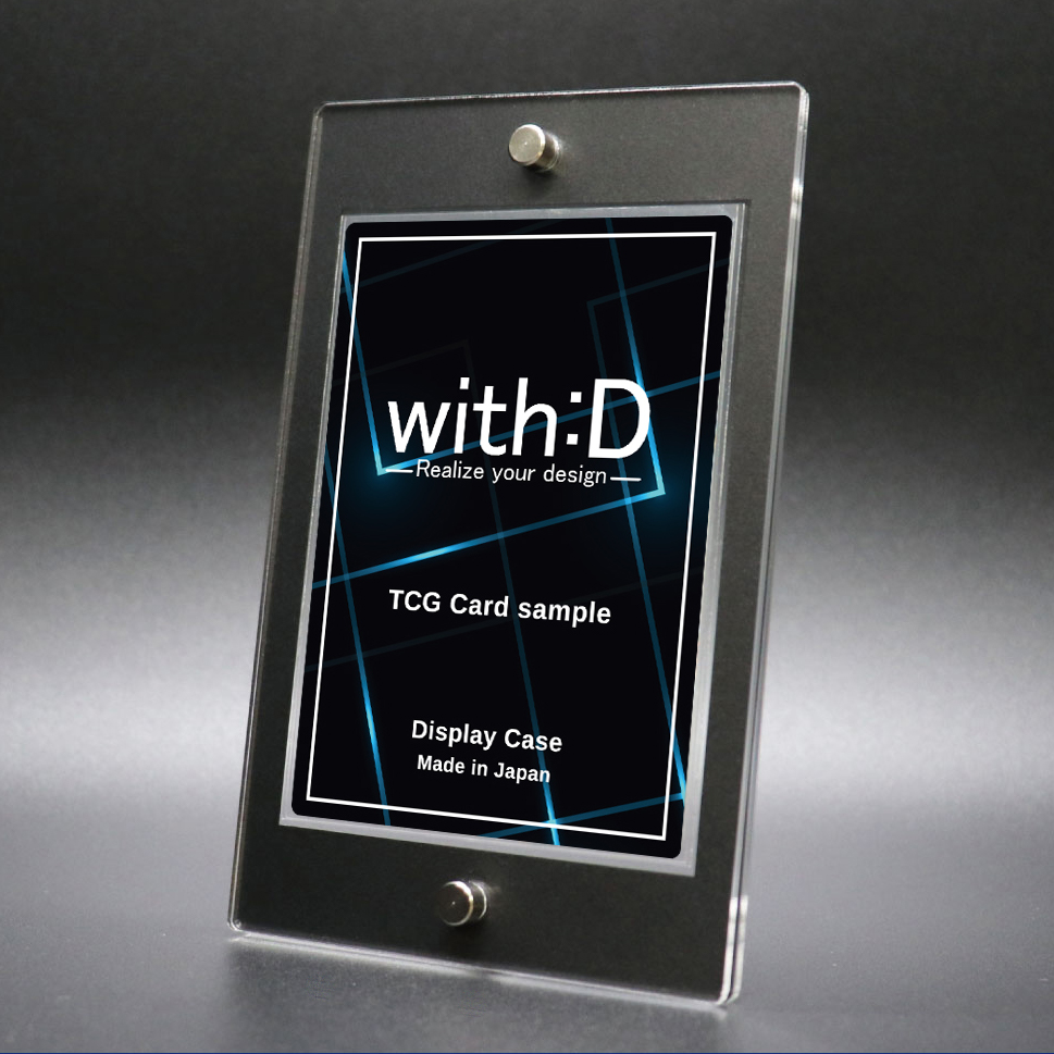【with:D】アクリルカードディスプレイ ウッドボード９連仕様【特注品】 with:D】アクリルカードディスプレイ ウッドボード9連仕様