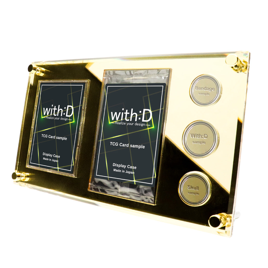 【with:D】アクリルカードディスプレイ ウッドボード９連仕様【特注品】 with:D】アクリルカードディスプレイ ウッドボード9連仕様【特注品